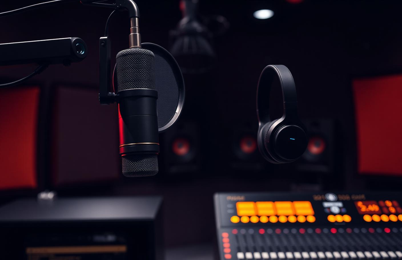 Professionele radio-opname in de Silverstone-studio